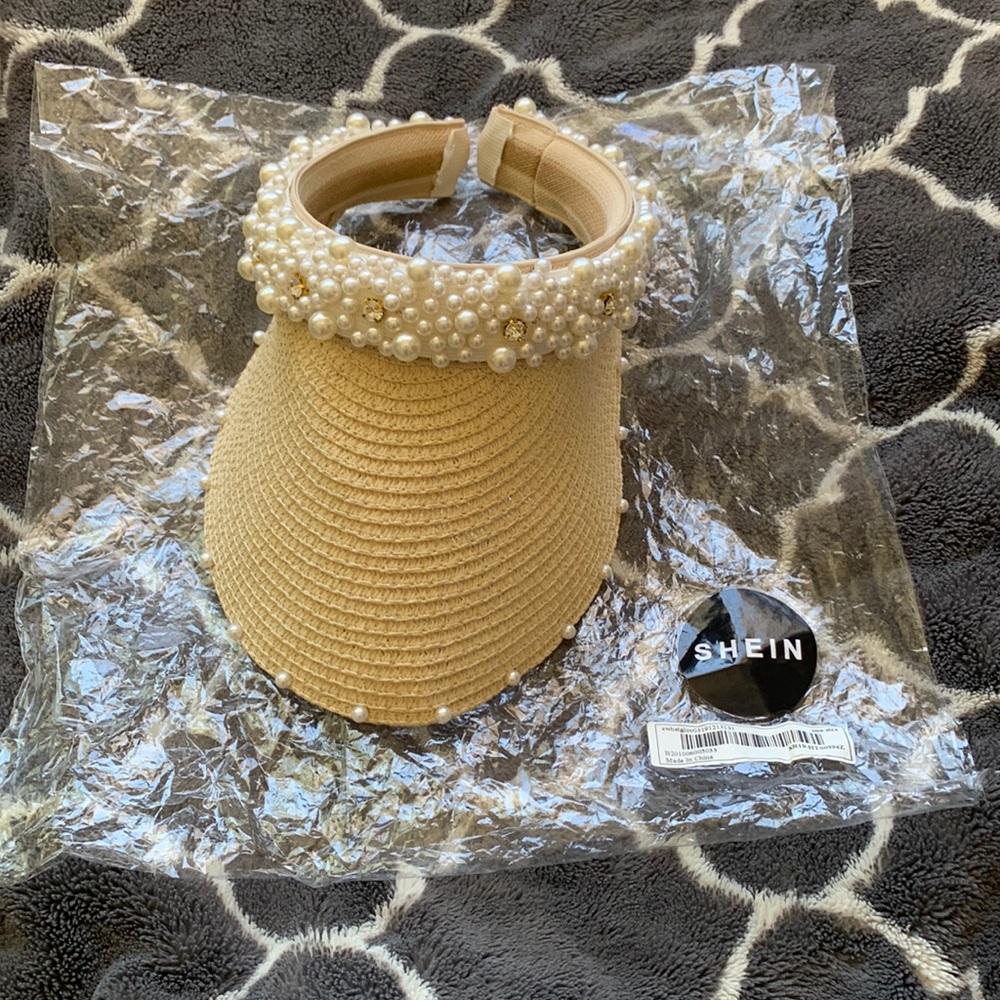 shien straw visor hat